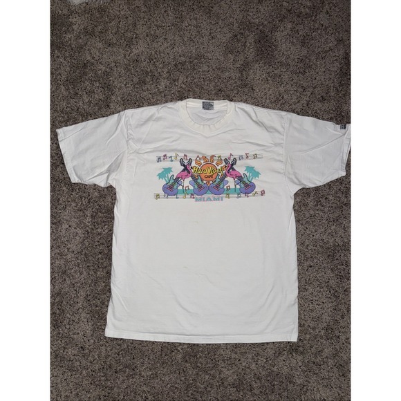 Other - Hard Rock Cafe‎ Miami Vintage Print Shirt Jersey Men's Size XL